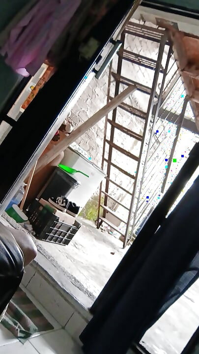 Jerking off with the door open
