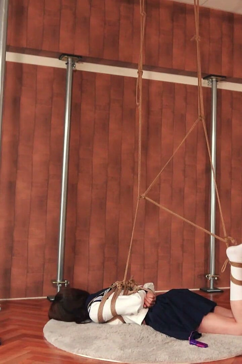 A Body Being Bound, Until the Girl Is Reduced to a Mere Sculpture.