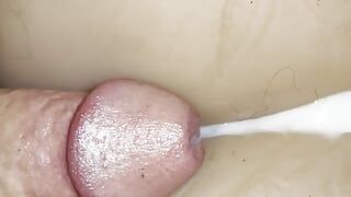 Sex-toy anal cum on ass