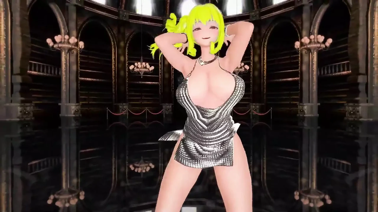 Azur Lane St. Louis Half Nude Dance Nayeon-pop Hentai Mmd 3D Blonde Hair Color Edit Smixix
