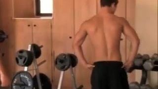 muscled gay guys working out