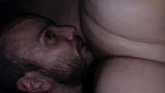 Gf face sitting and pissing on me while i lick her