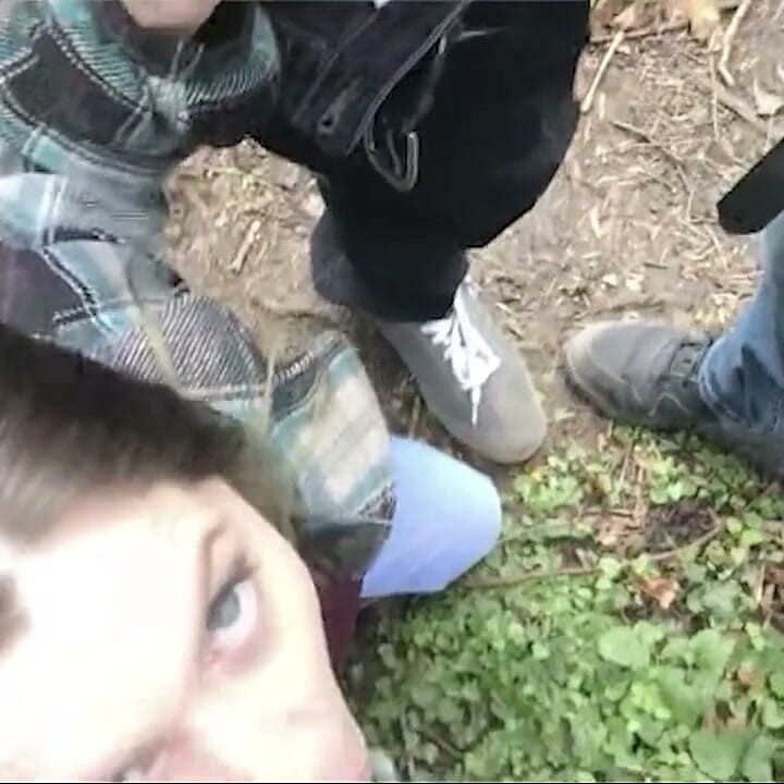 18yo College Student Public Park Bukkake Multiple Loads Dumped