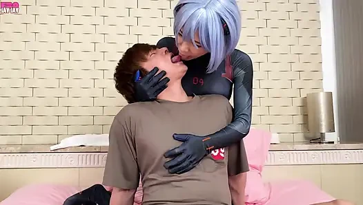 Японский аниме-косплей Rei Ayanami -
