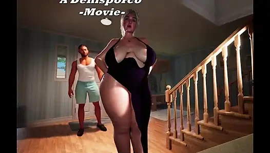 Genç fabrika işçisi ve altmış yaşında, göğüslü ve azgın