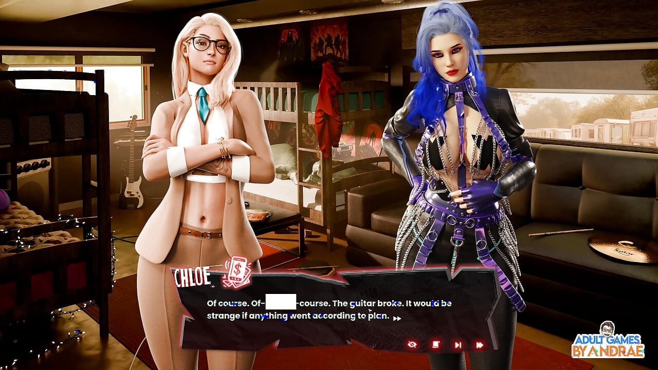 Sex, Sin & Rock'n'Roll Gameplay Part 1 - Van Crash, Motel Stop & A Strange New Beginning