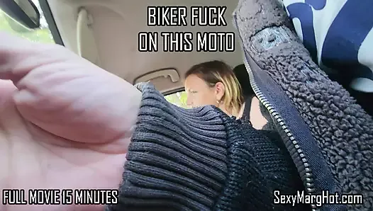 Fucked by a biker on the side of a road