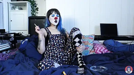 Hairy Clown Smokes