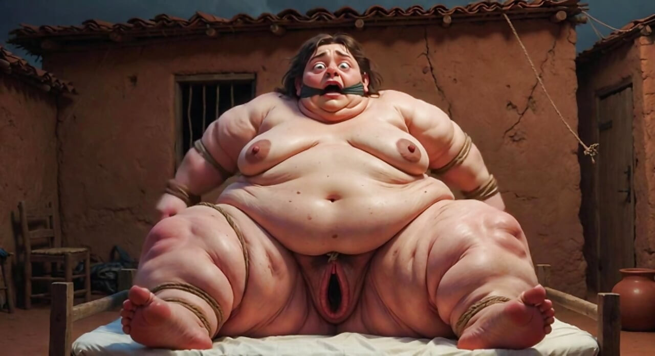 SSBBW bondage - désespérée avec une grosse chatte mouillée