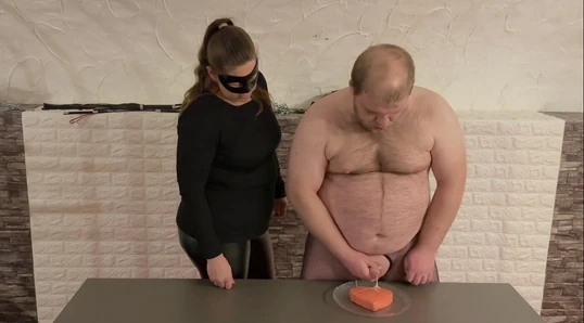 Preview: femdom humiliation, cum feeding