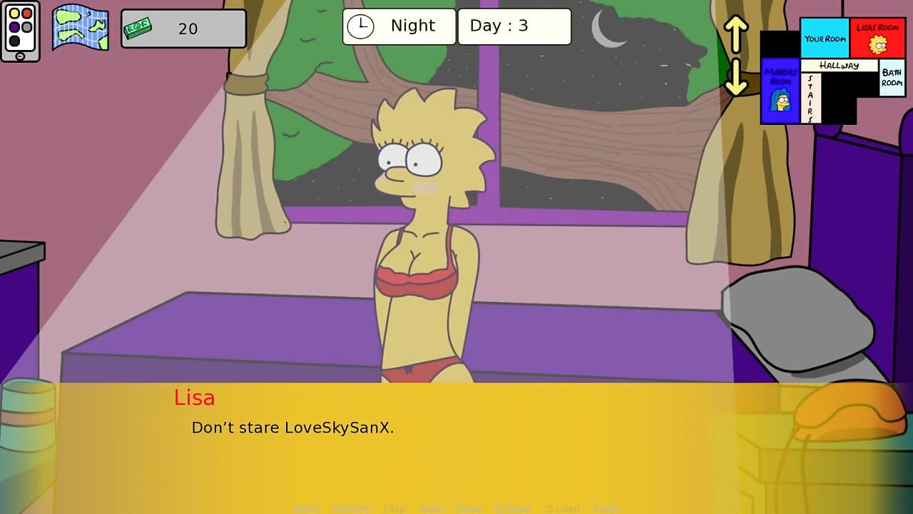 Simpson Simpvill Dio 3 Seksi Lisa donje rublje od Loveskysanx