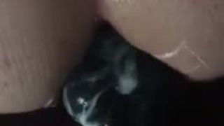 Fucked by girlfriend wearing strapon bad dragon dildo