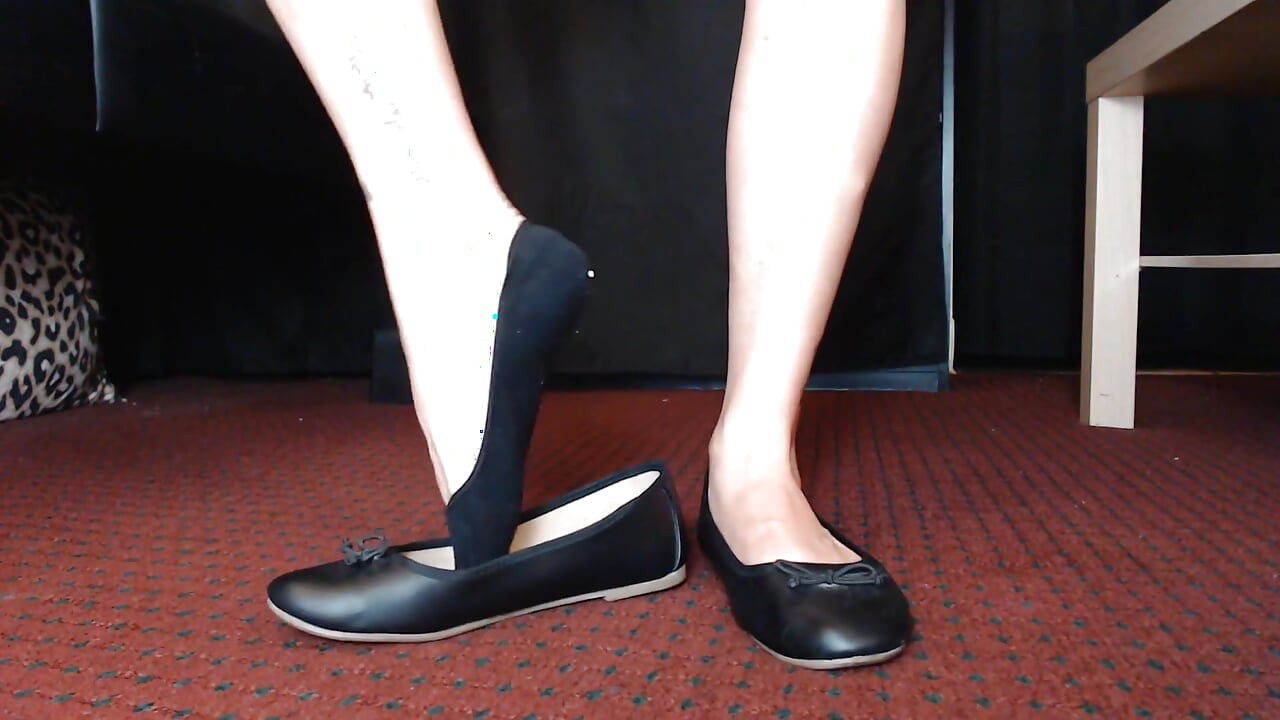 Liner Socks Black Ballet Flats Shoe Play