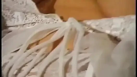 Vintage big boobs blonde big cock sucking dildo playing