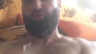 Bearded Self Facial Cum Shot