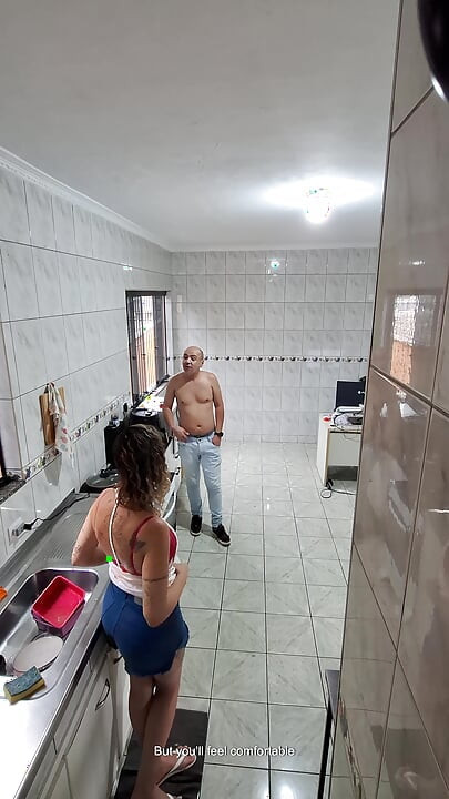 The maid agreed to get naked and receive an ejaculation on her face.