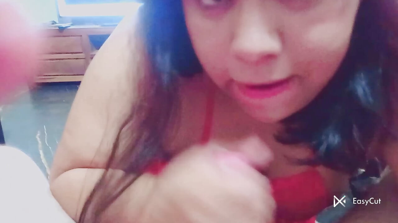Blowjob Latina end with cum in her mouth