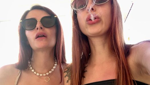 Princesses Kira and Sofi - POV Female Domination Outdoor