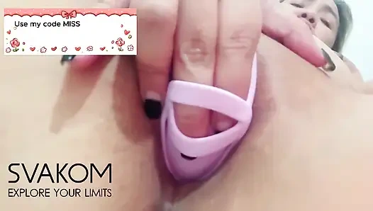 Trying Out My New Toy Emma Neo 2 From Svakom!! This Small but Feels Fucking Great!