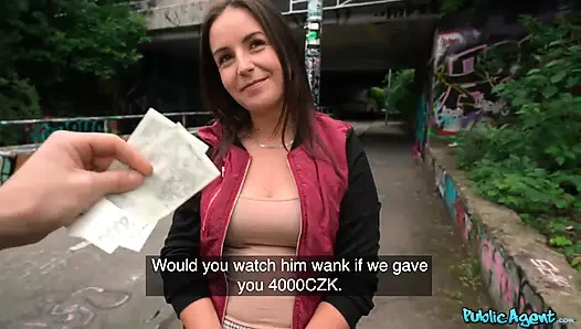 Public Agent - Lenna Ross Gets Pa'id to Take a Hot Facial
