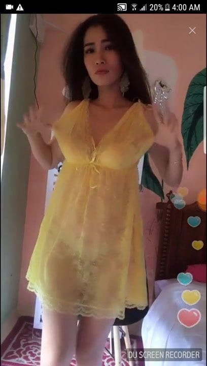 Live Dancing Sensual Yellow Transparency 0009