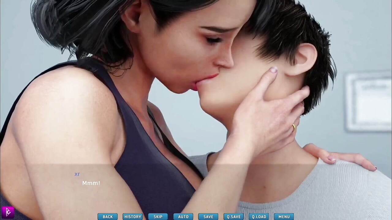 Sexet skønhed kysser hendes crush og får ham til at komme - gameplay