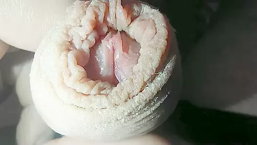 Su bardağına sperm yaymak...eylem!