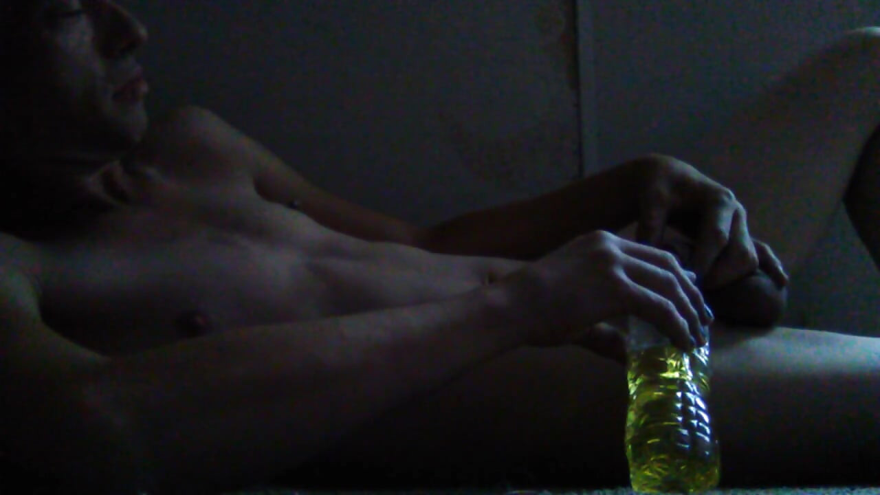 Peeing in a Water Bottle & Urinating on My Tummy as I Swallow My Yellow Piss