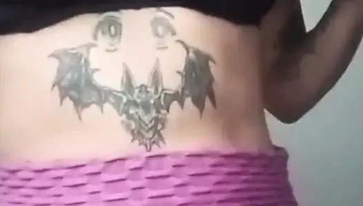 My girlfriend's petite, busty friend sends me a video of her nice tits