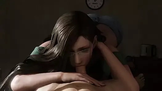 Final Fantasy xii Jihl Nabaat, llevada a una habitación de motel para que su cuerpo lo use todo el día (porno hentai animado)