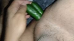 double cucumber in gay asshole