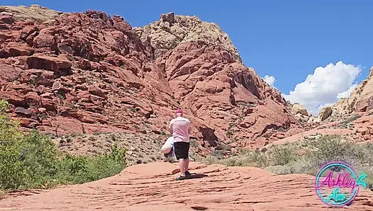 Hinter Den Kulissen Fotoshooting - Ashley Im Red Rock Canyon