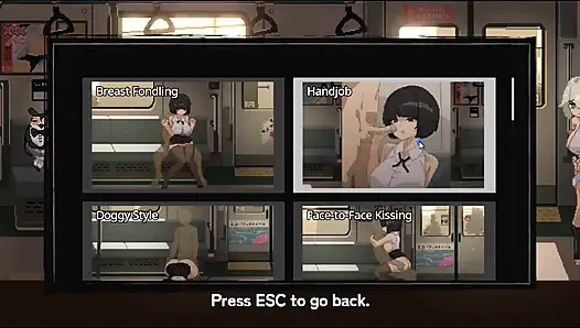 Хентай игра - Train45 - хентай Reina, полная сцена из галереи