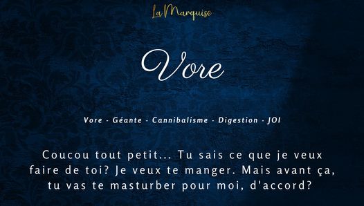 Audio francez porno | Instrucțiuni de masturbare înainte să te mănânc și să te diger