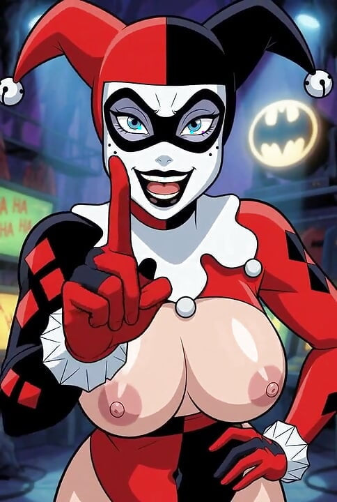 Uska ćelava guza pička Harley Quinn zadirkuje