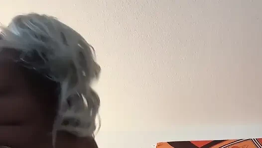 Solo Busty Ebony - Bouncing Big Tits Show