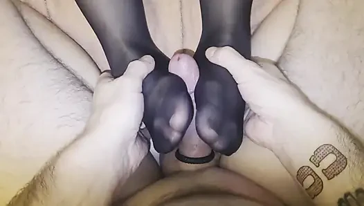 Harika ayakla muamele karısının ayaklarına boşalmayla bitiyor