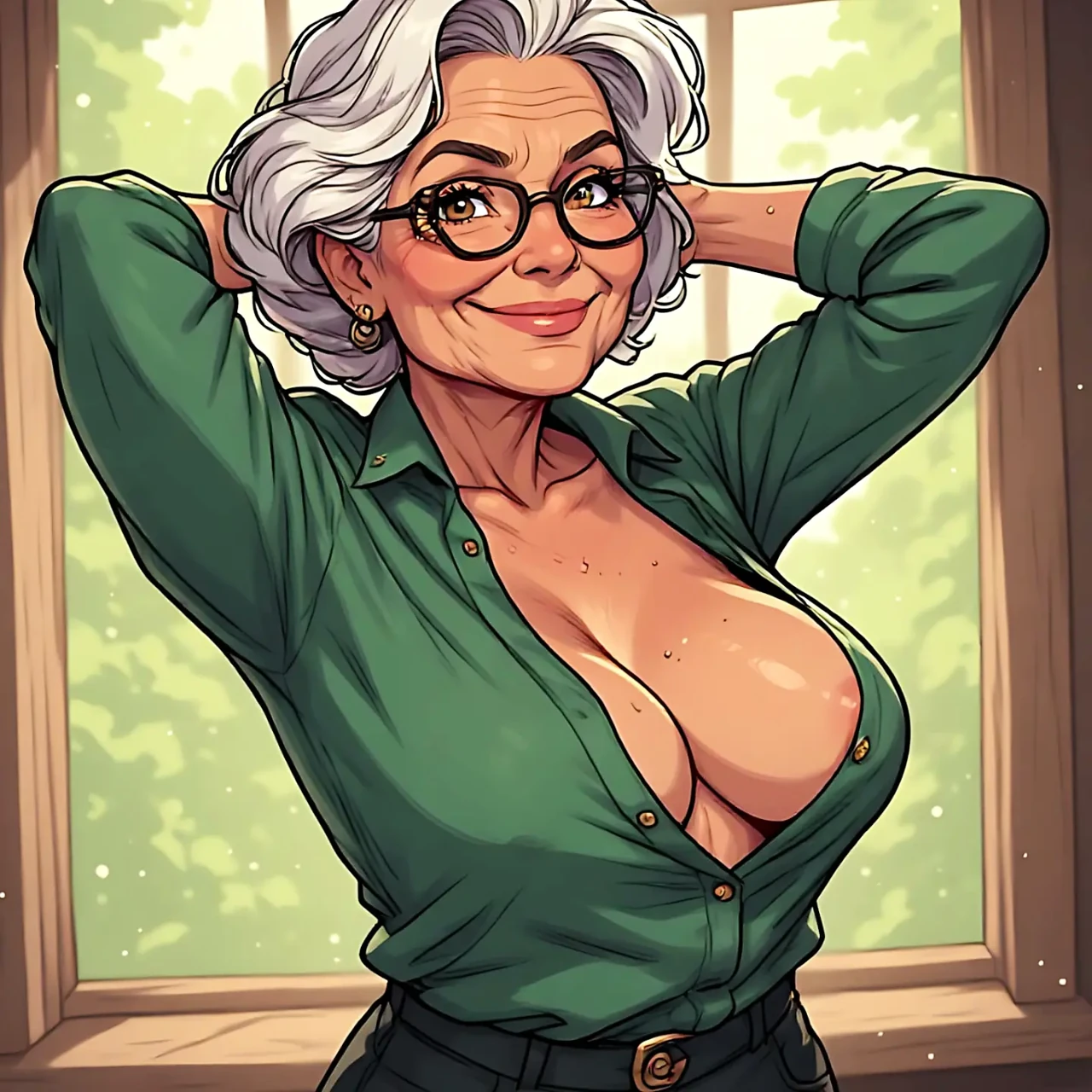 Open Shirts Revealing Tits