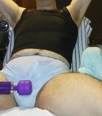 blue panty cum, no hands