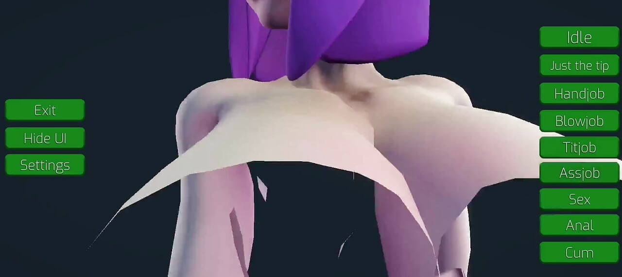 큰 젖탱이와 큰 엉덩이의 섹시한 소녀