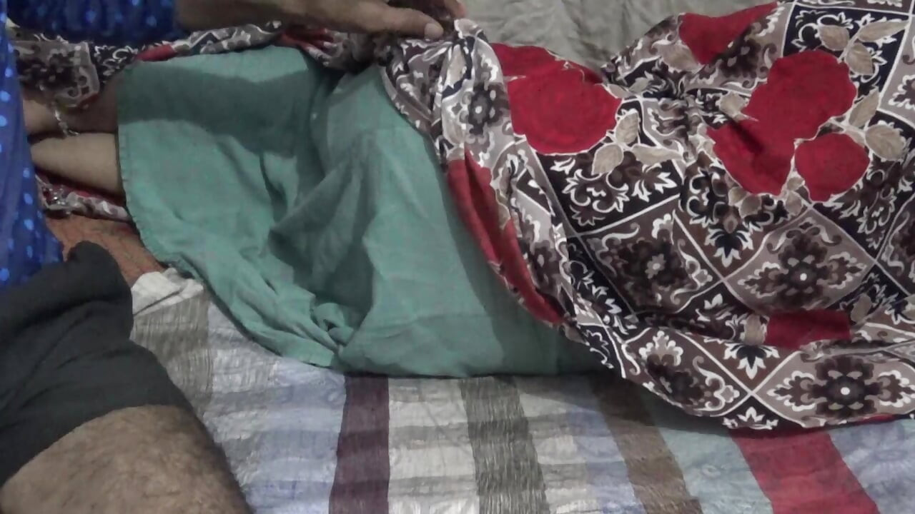 Stepmom sharing bed with stepson