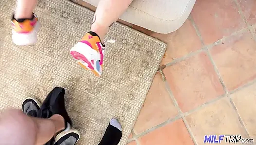 MilfTrip Big Tit Curly Haired Mature MILF Fucks Youthful Cock