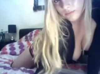 Cute Blonde On WebCam