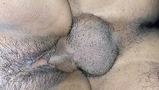 Deep Fucking....Really Deep . Cute pussy Creampie big cock Near Camera . Hairy pussy in big dick inserted