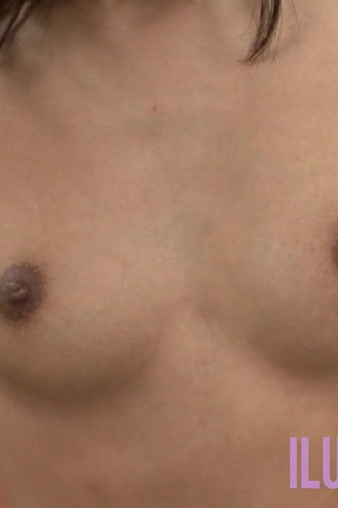 Petite brunette with a piercing used as a sex doll