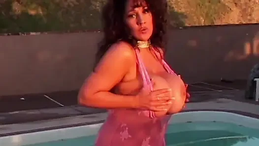 Busty Brunette MILF Gets Her Tits Covered in Cum