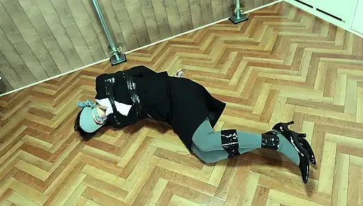 The Targeted Office Lady Was Tied up with Tape