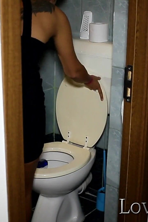 She arrives home desperate to pee in bathroom, in the grass outdoors - compilation