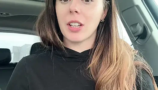 Canadian Hottie Gets off in the Drive Thru!