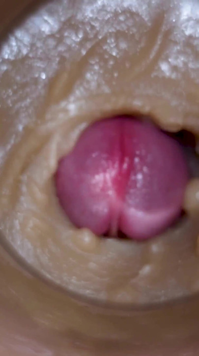 Extreme close up!  Injecting a large dose of sperm pussy toy Camera  4k | Clip 1